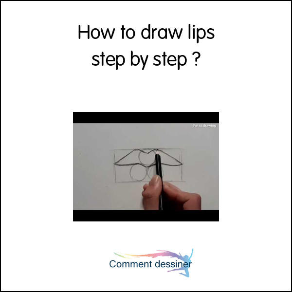 How to draw lips step by step